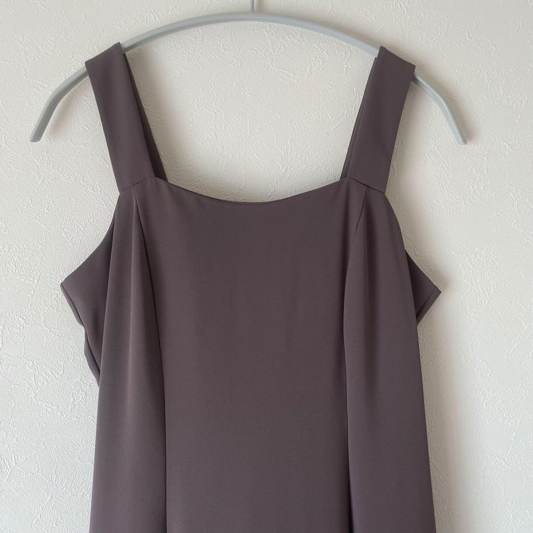 オケージョンドレス ブラウン