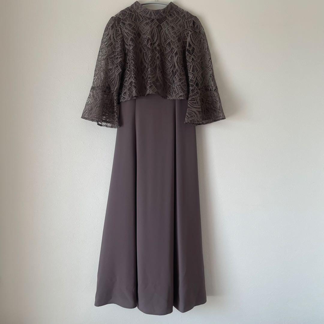 オケージョンドレス ブラウン