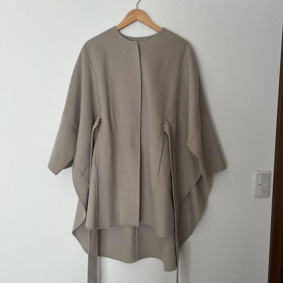 LEPHIL ルフィル　ソフトウールリバーポンチョコート