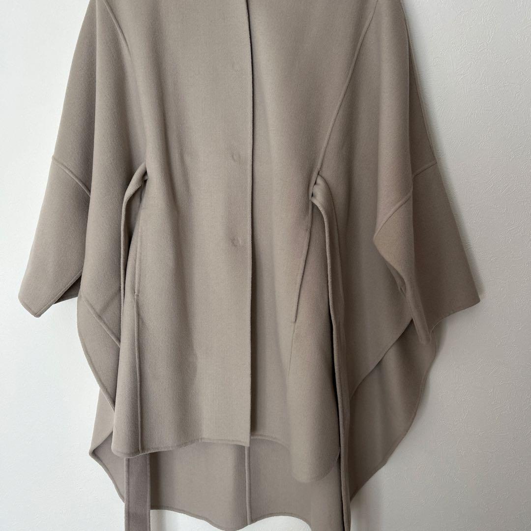 LEPHIL ルフィル　ソフトウールリバーポンチョコート