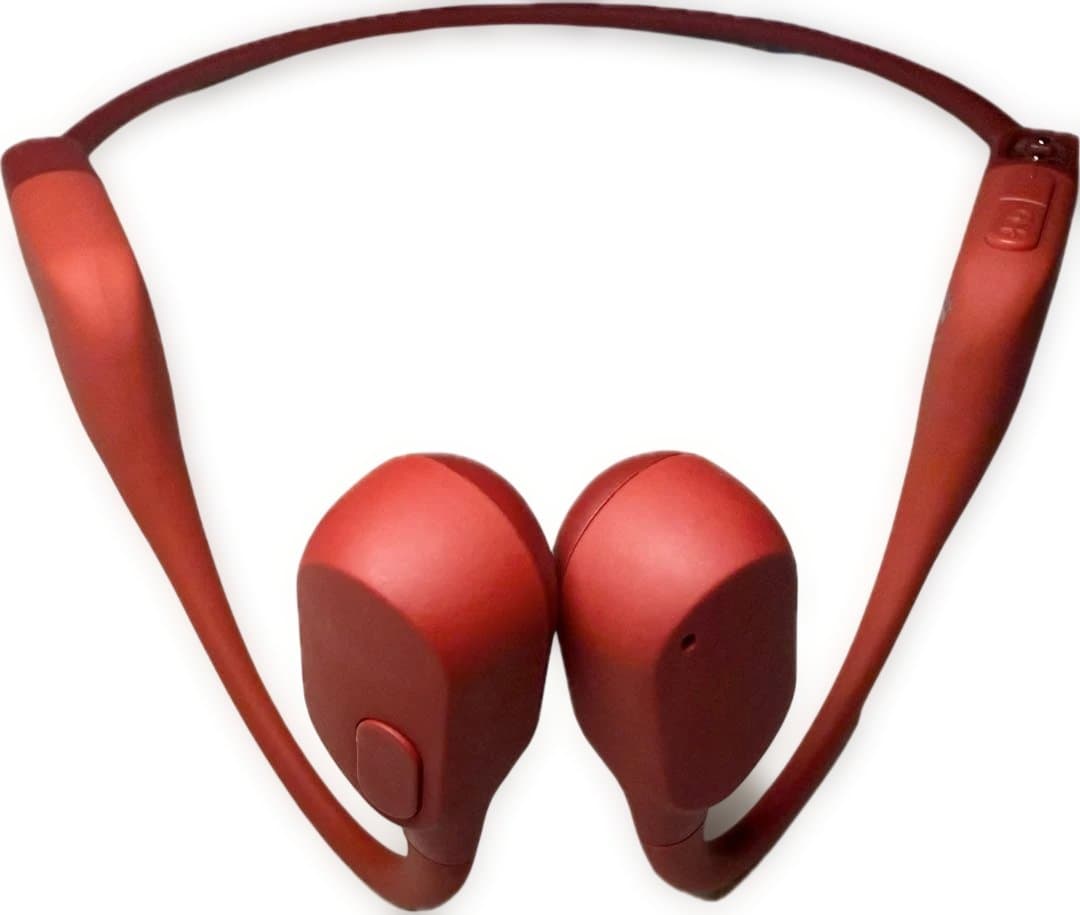 美品☆Shokz openrun 骨伝導イヤホン　赤