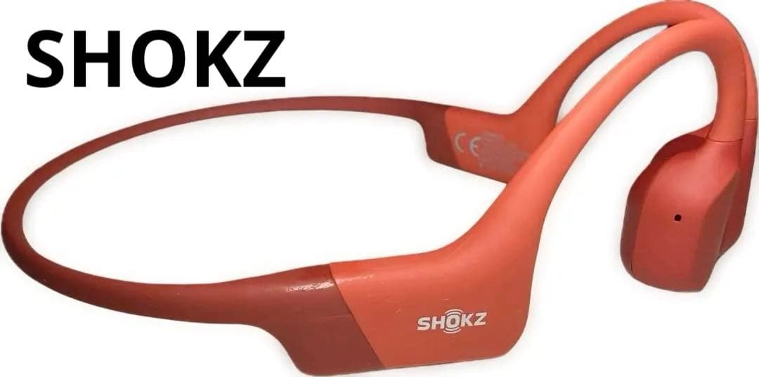美品☆Shokz openrun 骨伝導イヤホン　赤