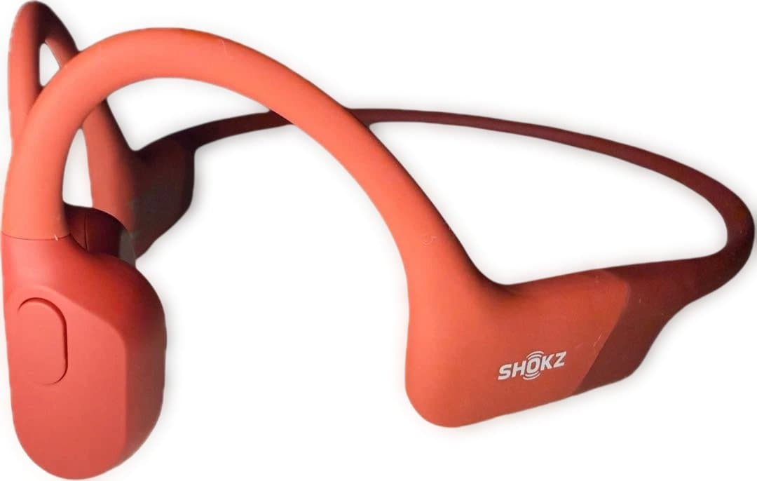 美品☆Shokz openrun 骨伝導イヤホン　赤
