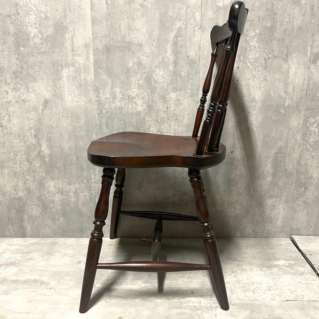 Bubu 　松本民芸家具 SP型 スピンドルチェア③ 銘入り