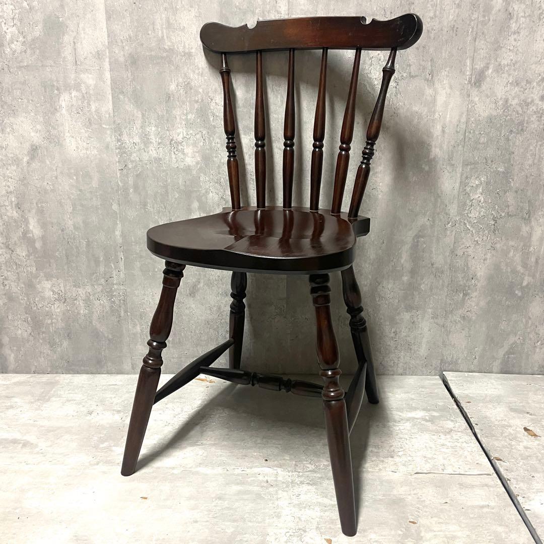 Bubu 　松本民芸家具 SP型 スピンドルチェア③ 銘入り