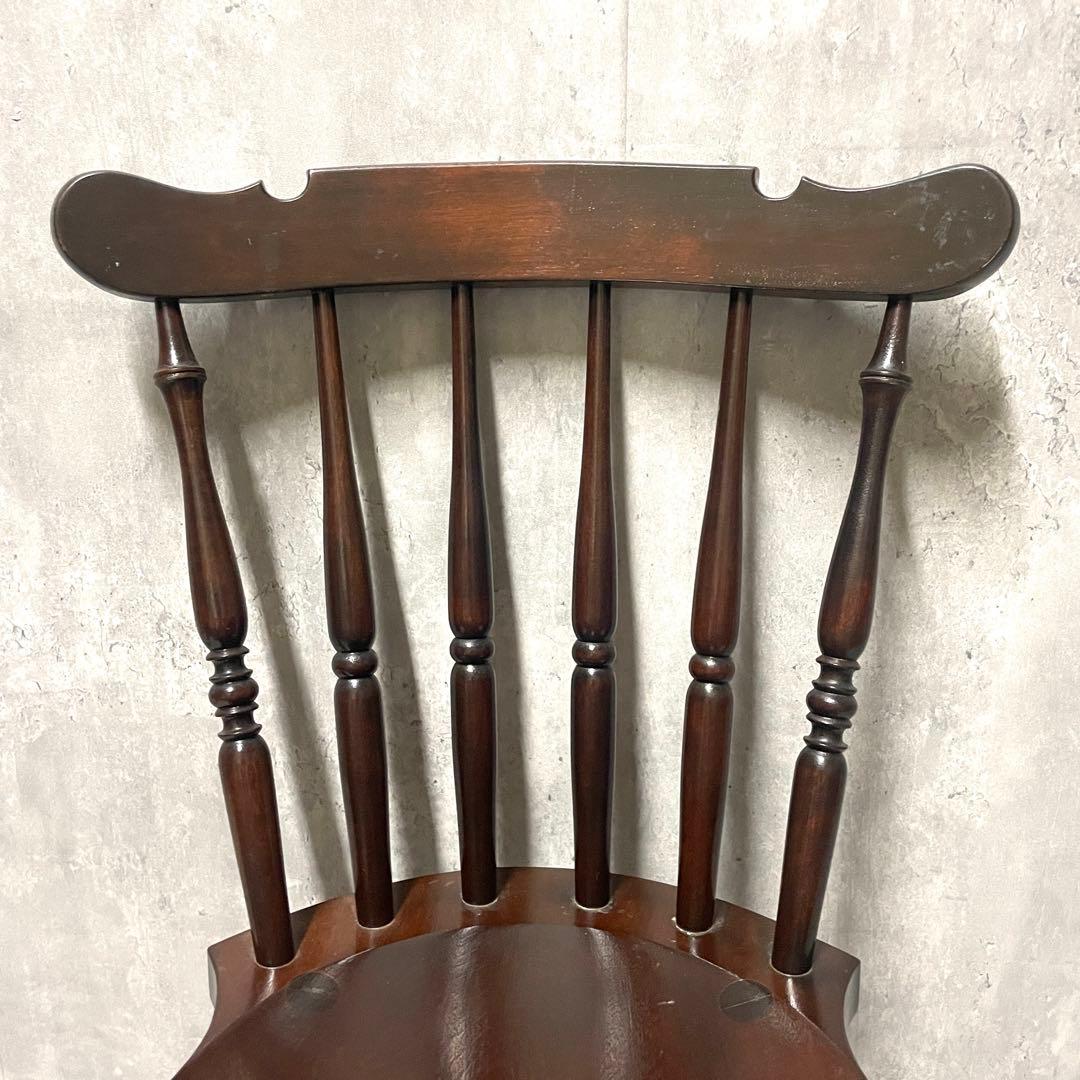 Bubu 　松本民芸家具 SP型 スピンドルチェア③ 銘入り