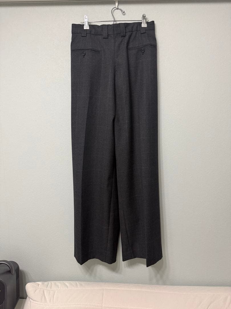 【定価9万】Tailored Wool Blend Wrap Trousers