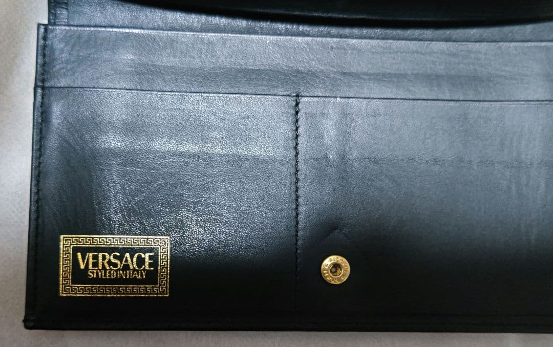 ヴェルサーチ、レオパード長財布、ビンテージ