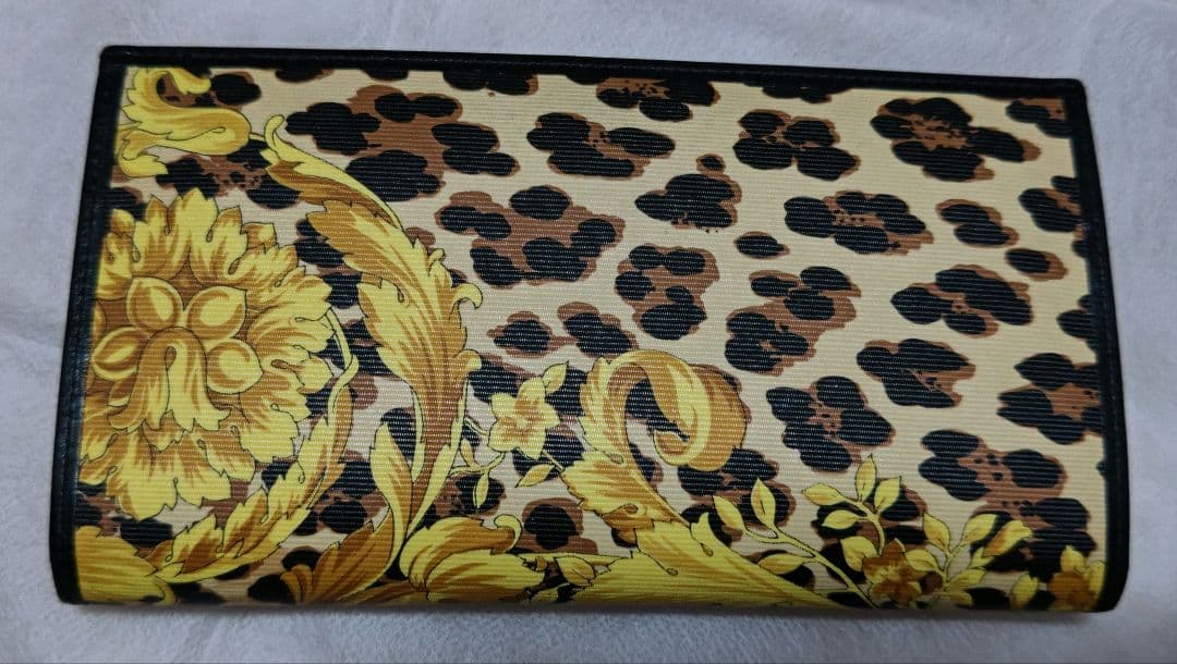 ヴェルサーチ、レオパード長財布、ビンテージ