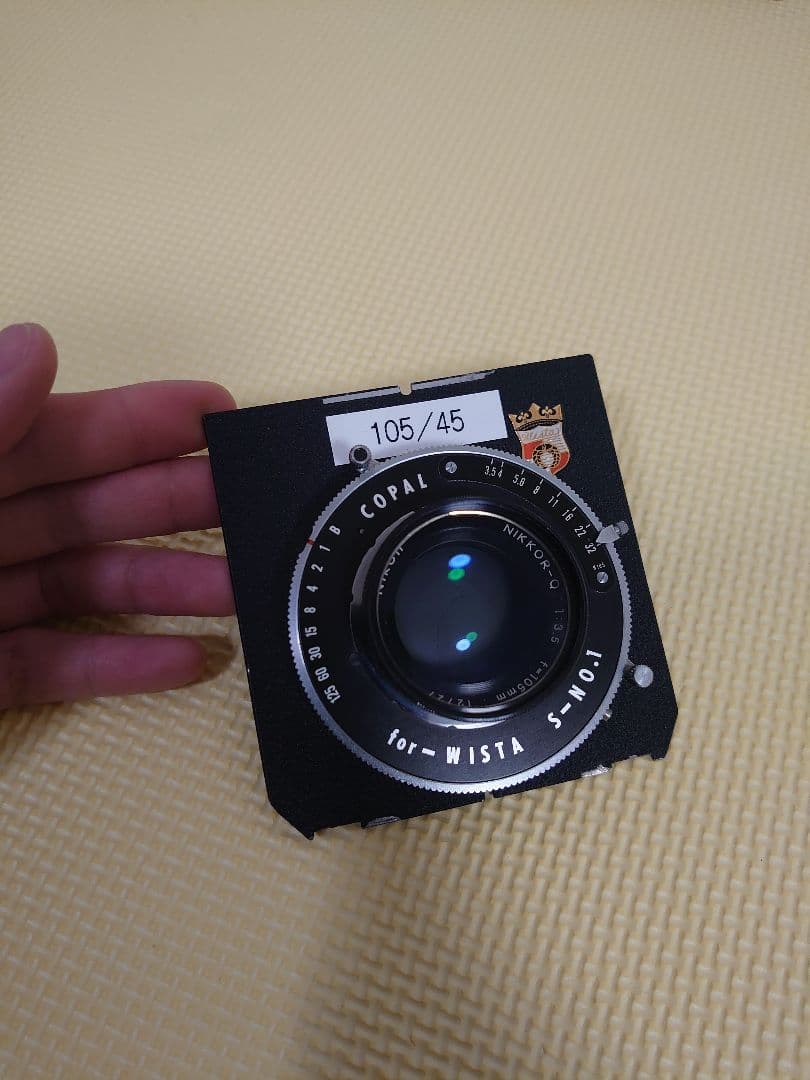 大判カメラレンズ NIKKOR-Q 127mm 1:3.5 f=105