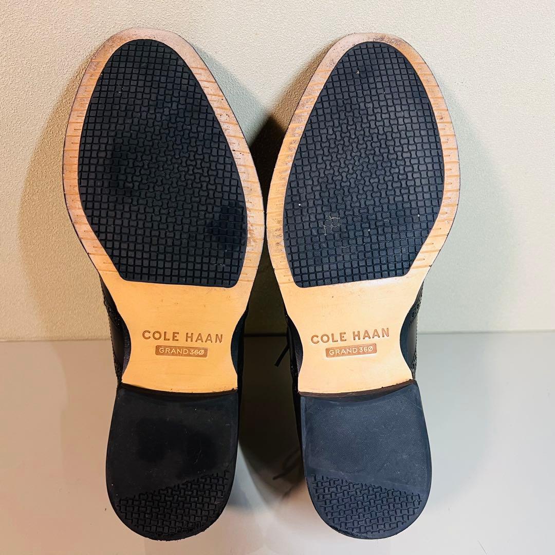 【数回使用程度】コールハーン ウイングチップ 黒 US8.5 定価46200円