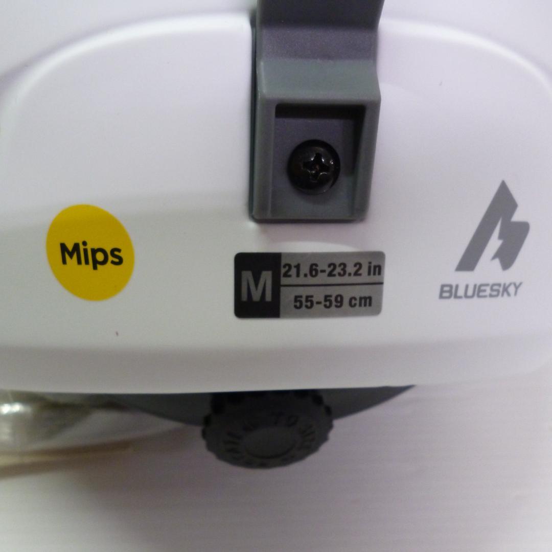ブルースカイ 大人用スノーヘルメット MIPS搭載 ホワイト Mサイズ