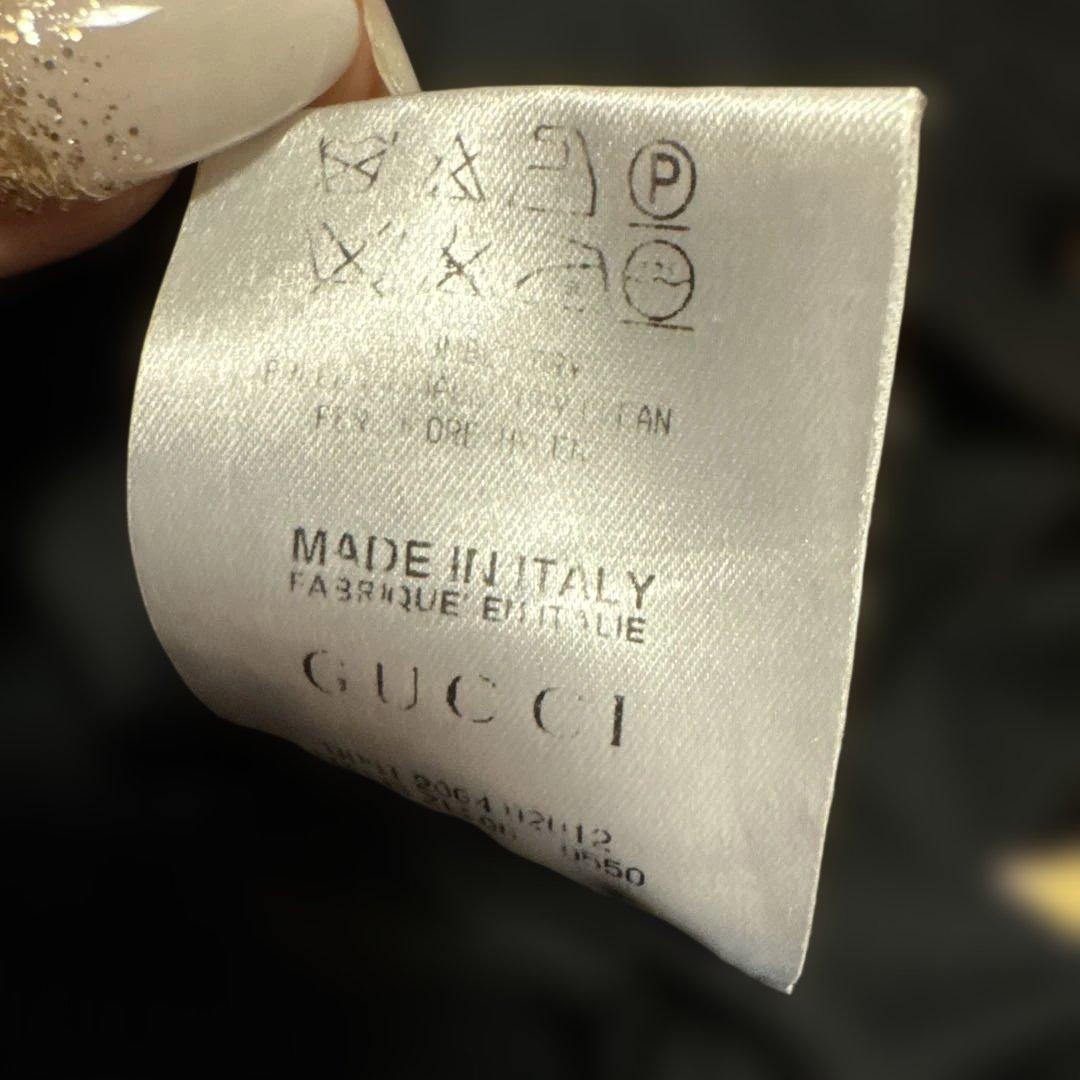 美品グッチ　ノーカラージャケット ゴールドボタン