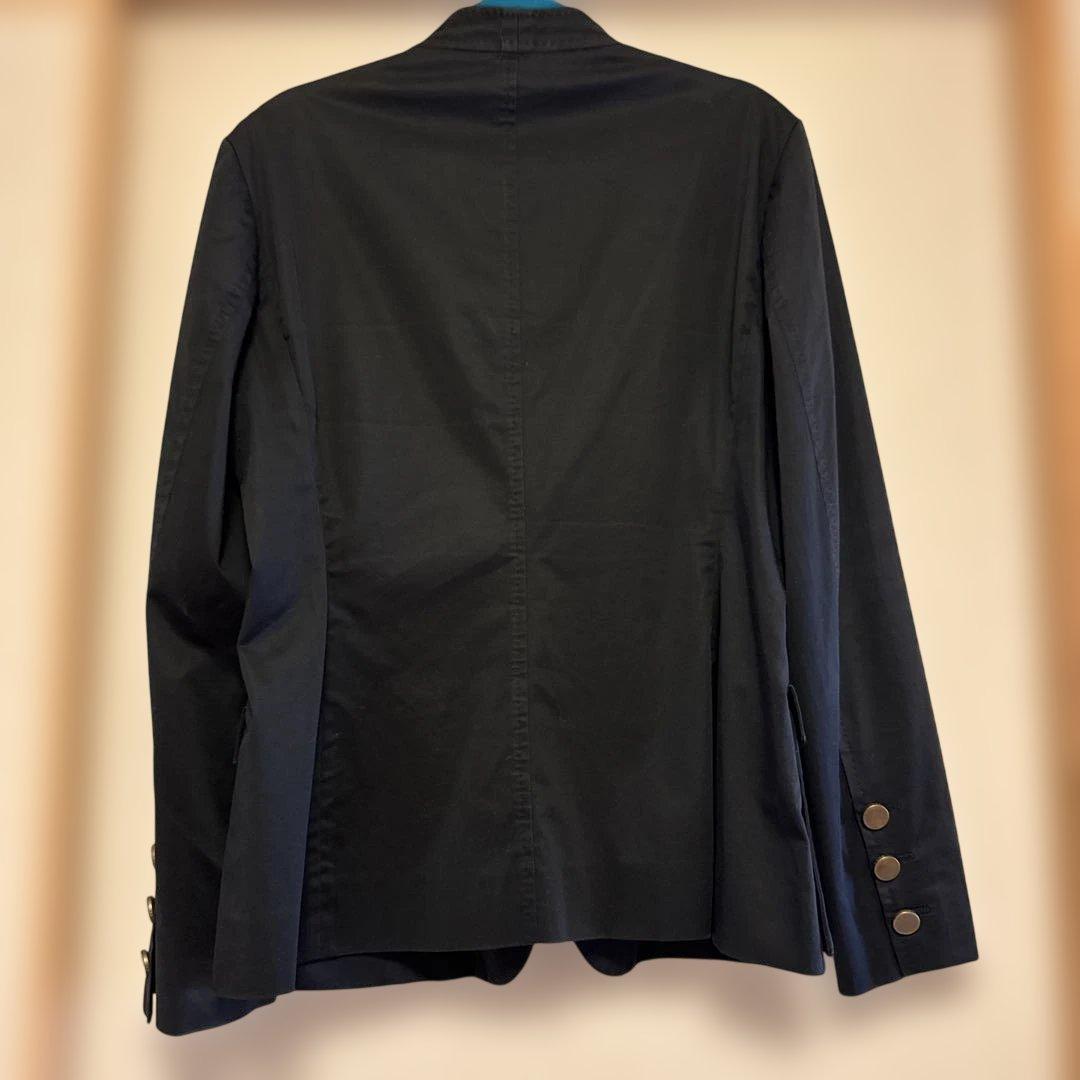 美品グッチ　ノーカラージャケット ゴールドボタン