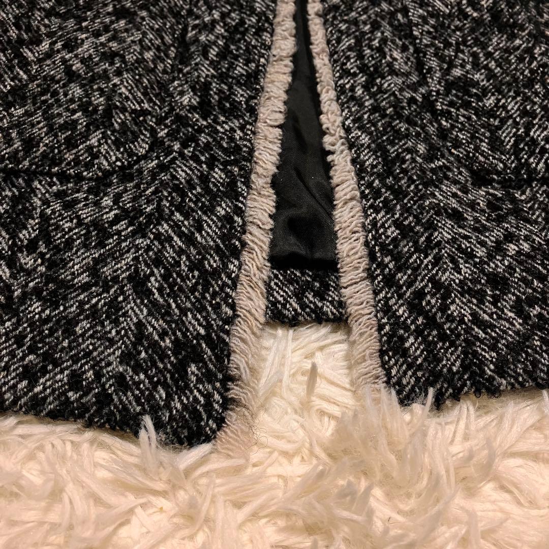 【美品】green label relaxing ツイード ノーカラージャケット