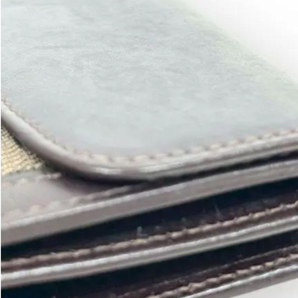 【希少/美品】FENDI フェンディ ズッカ柄 FFロゴ 二つ折り財布 元箱付き