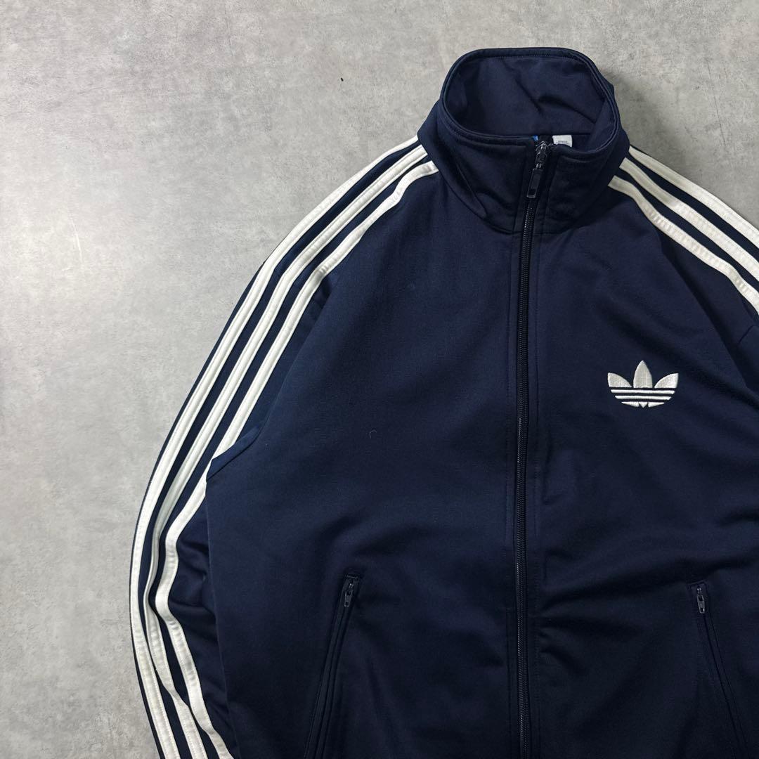 adidas 00s トラックジャケット ファイヤーバード 刺繍 ネイビー L
