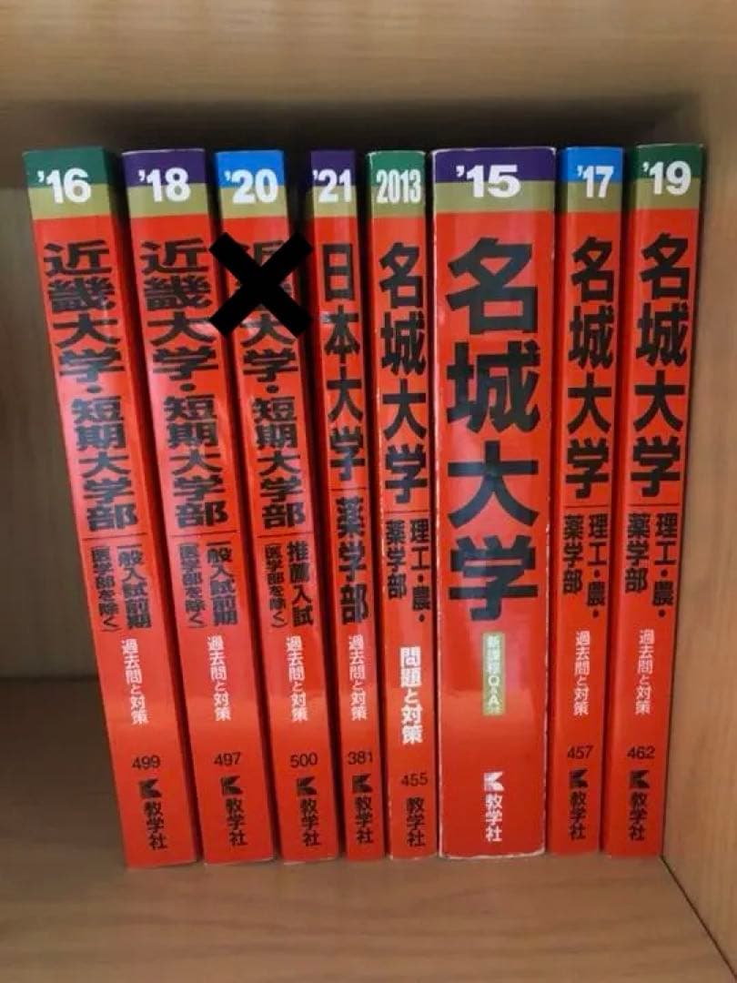 【4月末で処分します】赤本（近畿大学・日本大学・名城大学）