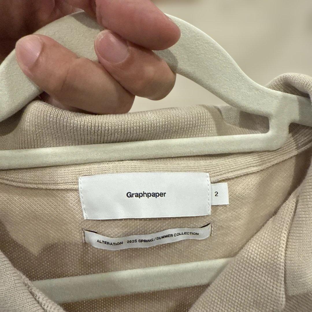 極美品 Graphpaper Cotton Pique Skipper Polo