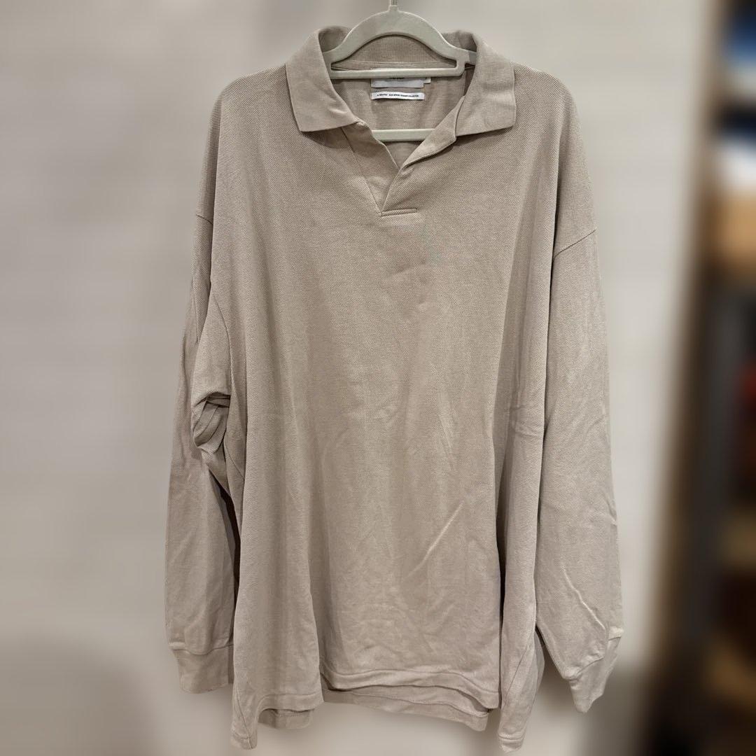 極美品 Graphpaper Cotton Pique Skipper Polo