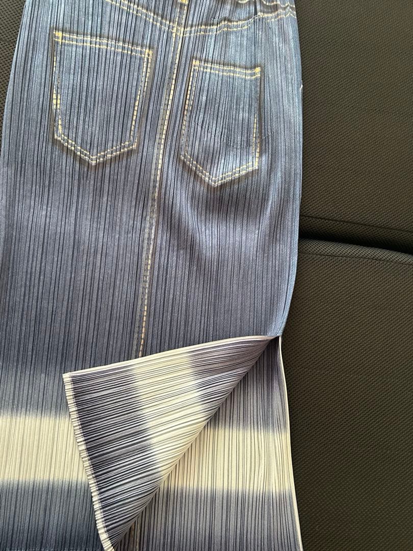 イッセイミヤケPLEATS PLEASE 騙し絵プリーツスカート