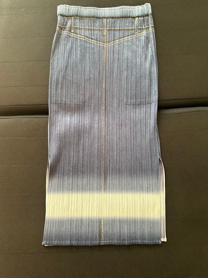 イッセイミヤケPLEATS PLEASE 騙し絵プリーツスカート