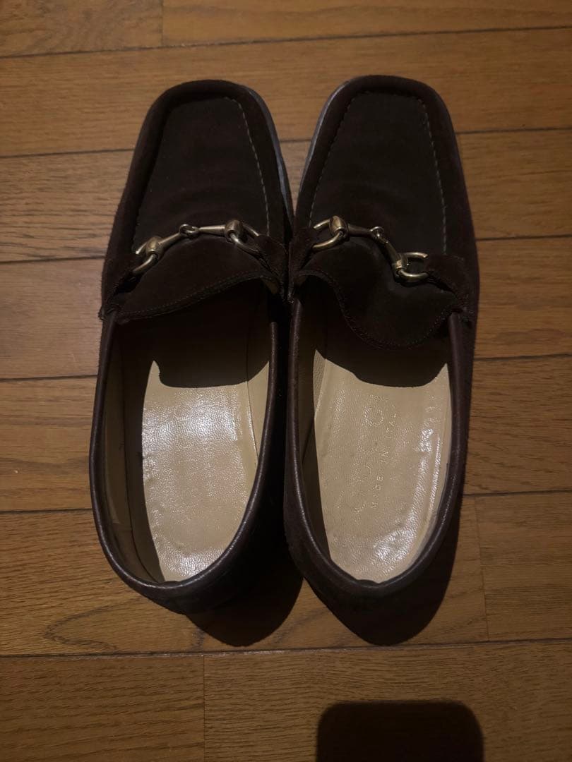 GUCCI スエード ビットローファー