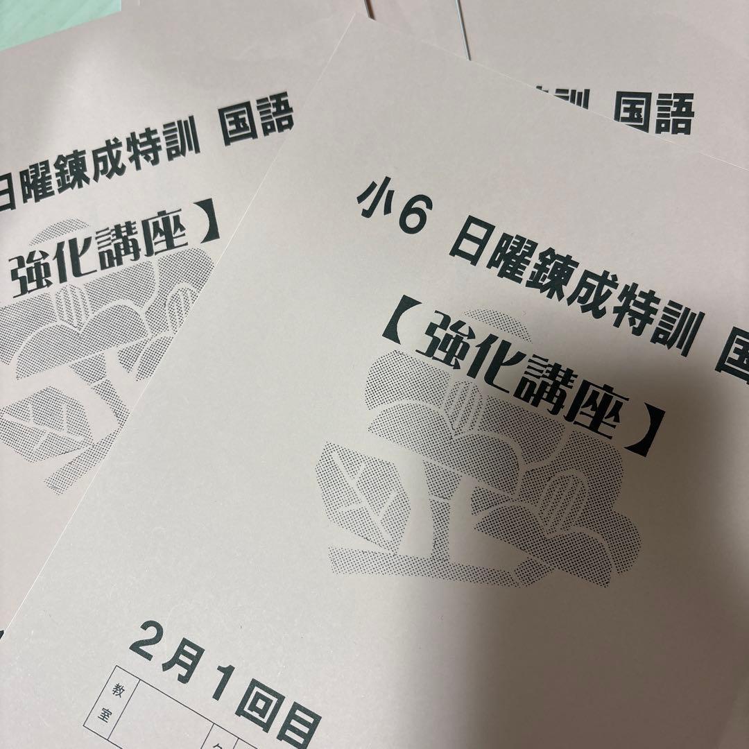 浜学園　最新版小6 最難関　日曜錬成特訓 4科完全版セット　40冊