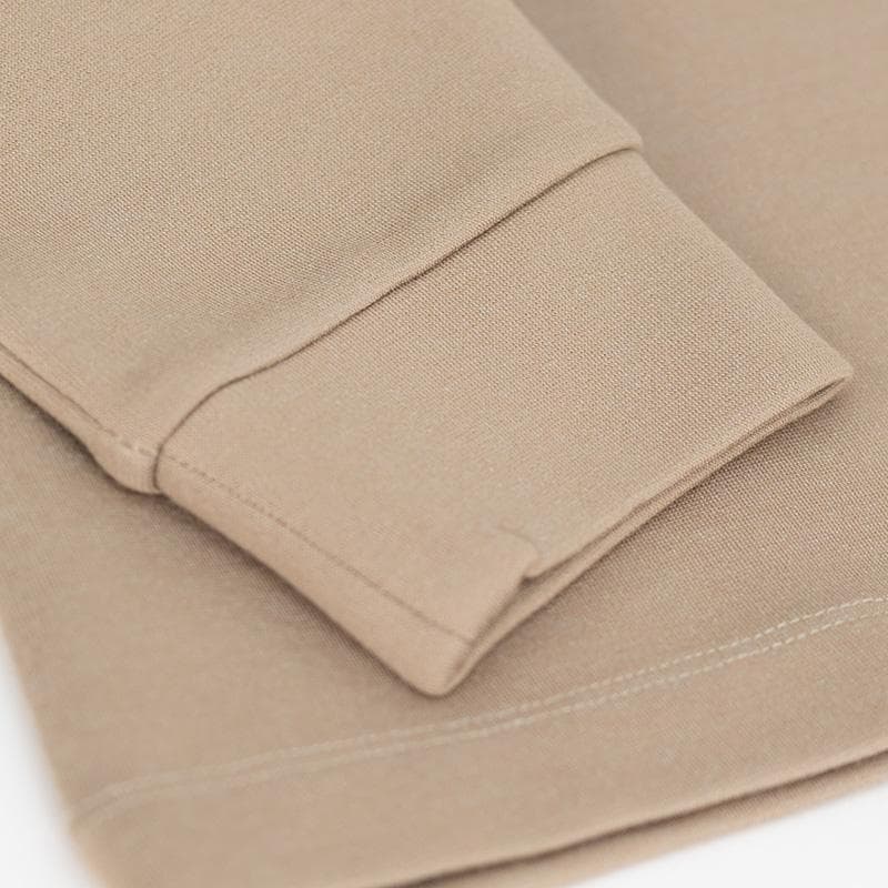 K【XS】A.P.C. 襟付きトップス ベージュ 長袖ポロシャツ