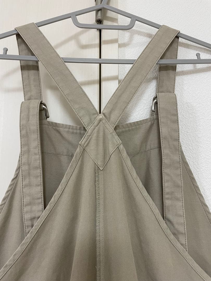 かぐれ コットン サロペット オーバーオール ベージュ