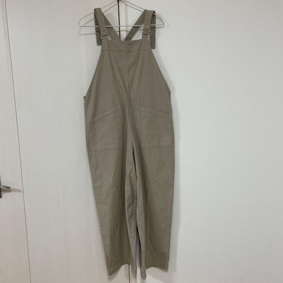 かぐれ コットン サロペット オーバーオール ベージュ