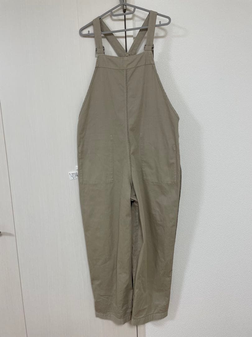 かぐれ コットン サロペット オーバーオール ベージュ