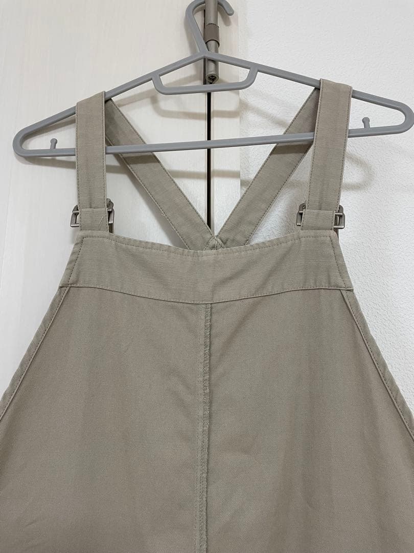 かぐれ コットン サロペット オーバーオール ベージュ