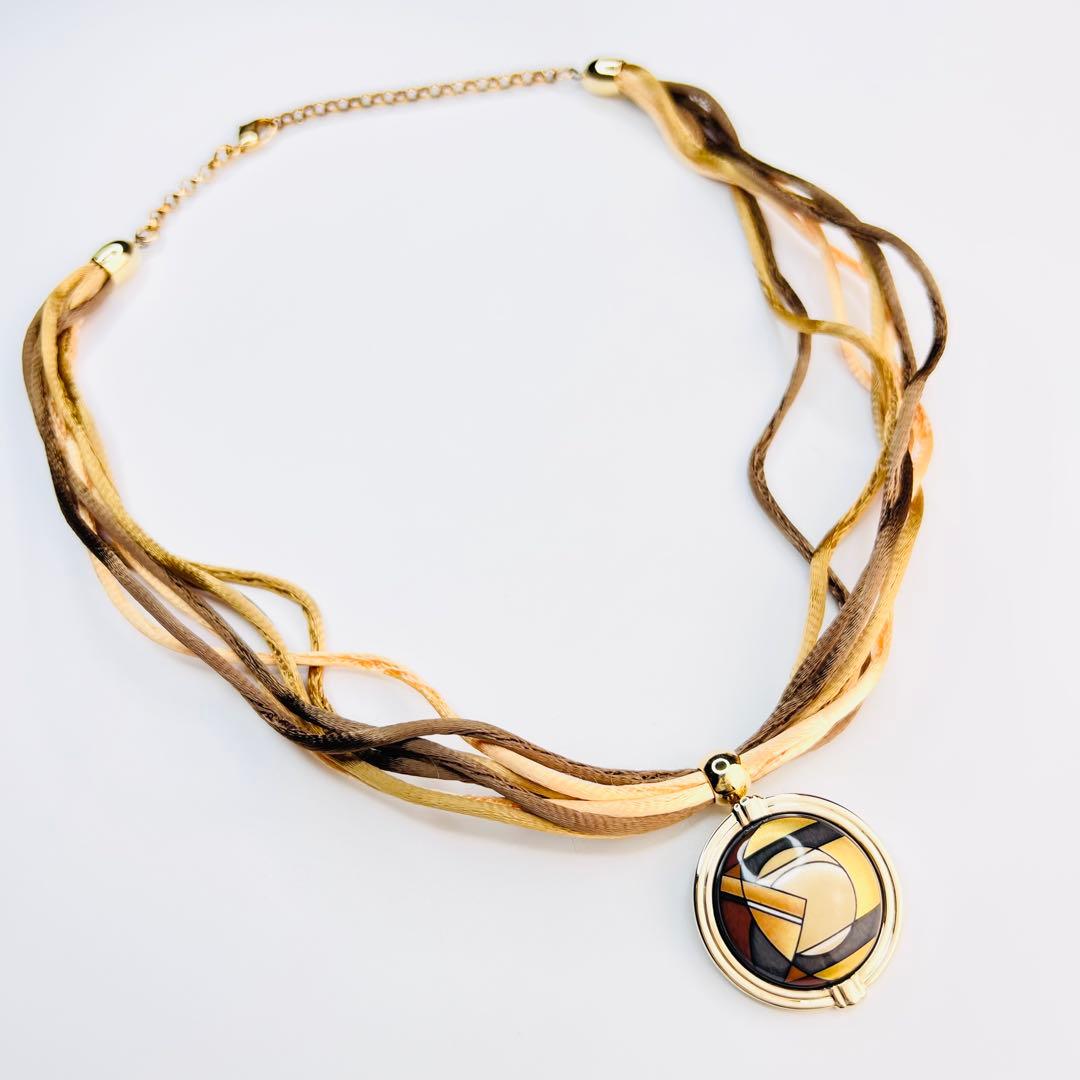 美品♪ MICHAELA FREY WTEN サークルトップ ロープネックレス.