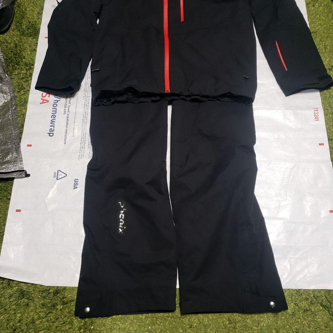 Phenix スキーウェア ブラック/レッド