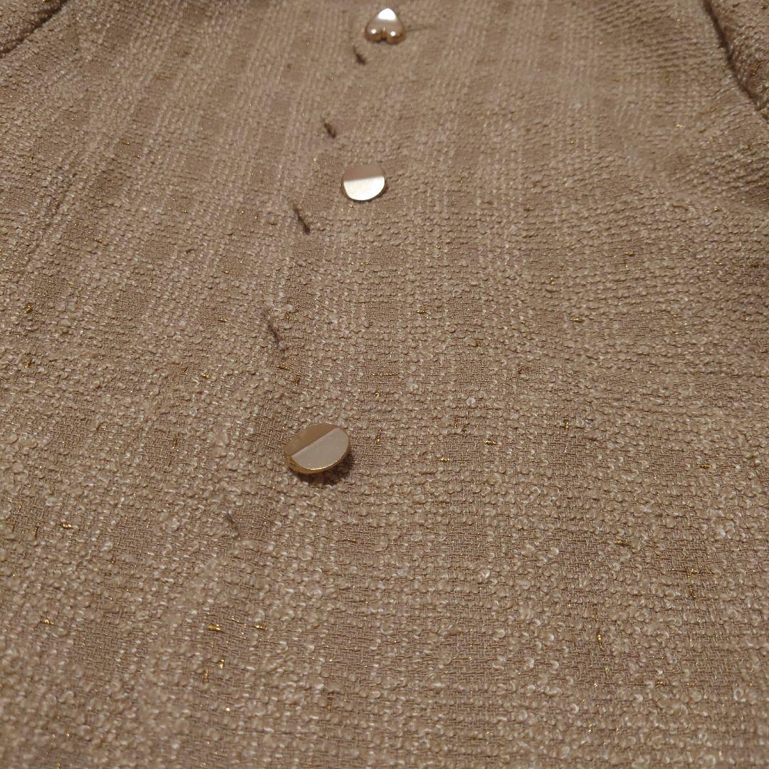 新品未使用タグ付 JUSGLITTY 2WAYボタンジャケット 9号 キャメル