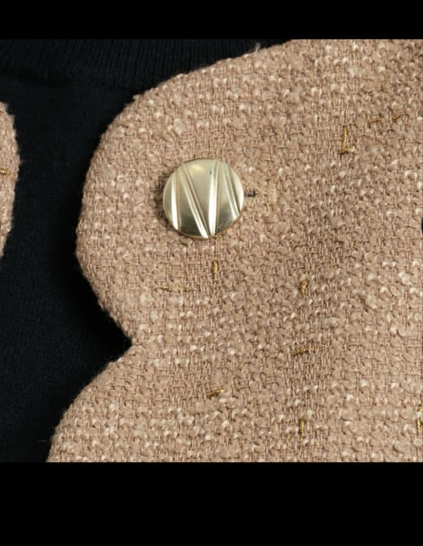 新品未使用タグ付 JUSGLITTY 2WAYボタンジャケット 9号 キャメル