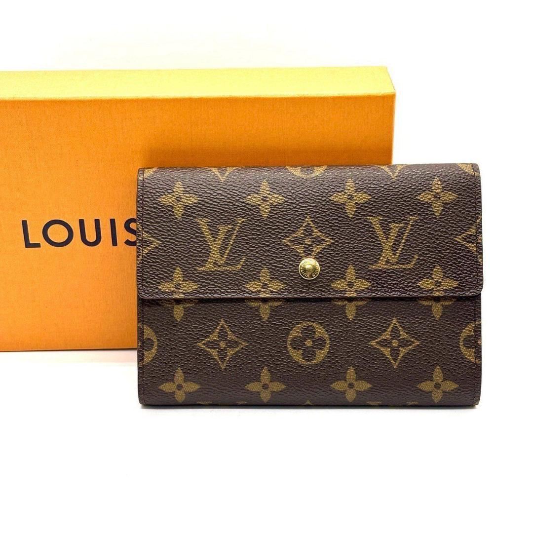 ルイヴィトン　三つ折り財布 モノグラム エテュイパピエ パスポート収納可