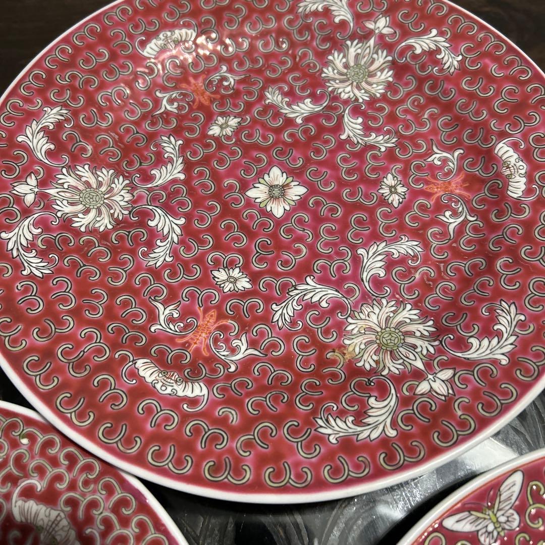 中国　景徳鎮　皿セット&ご飯茶碗　9点