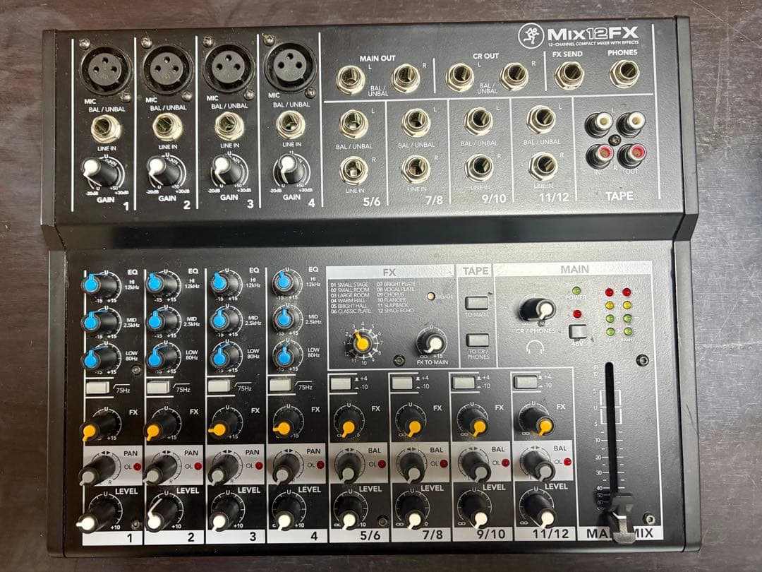 MACKIE マッキーMix12FX アナログミキサー 12ch