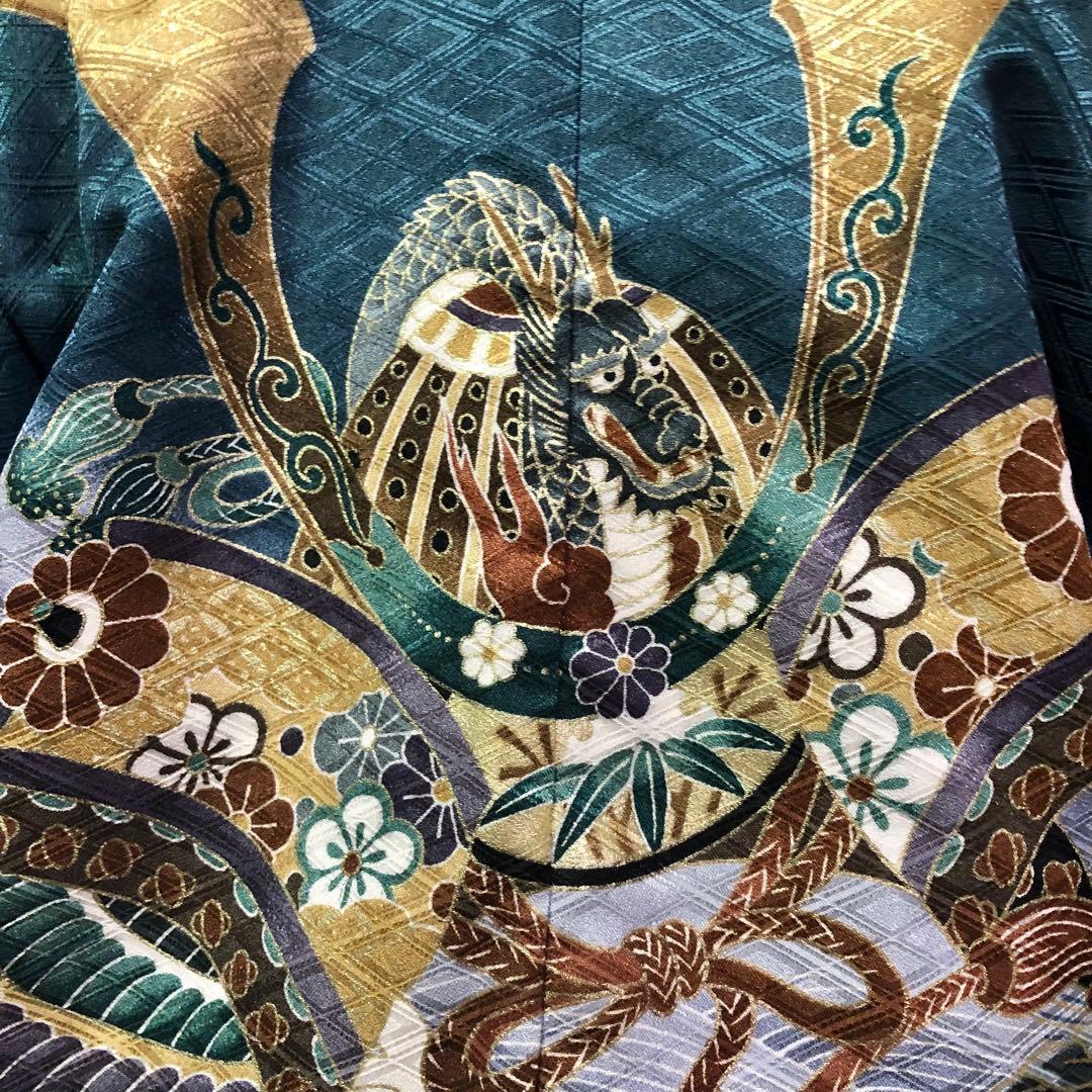 七五三 5歳　男の子　兜　龍　羽織　着物　袴　セット　男児　753 五歳