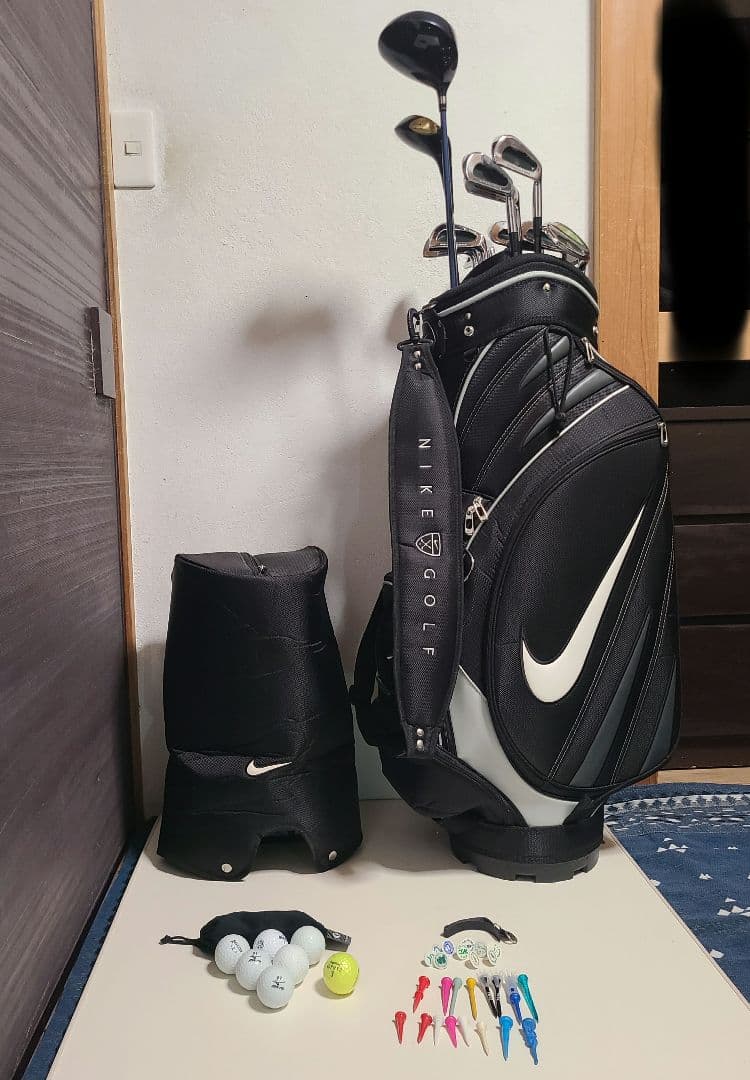 ゴルフセット NikeGolfキャディバッグ ブリヂストンアイアンセット メンズ