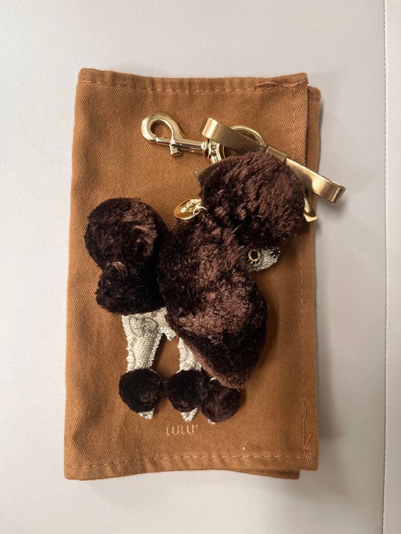 【未使用】GUCCI グッチ プードルチャーム ルル 犬 ブラウン 箱付き