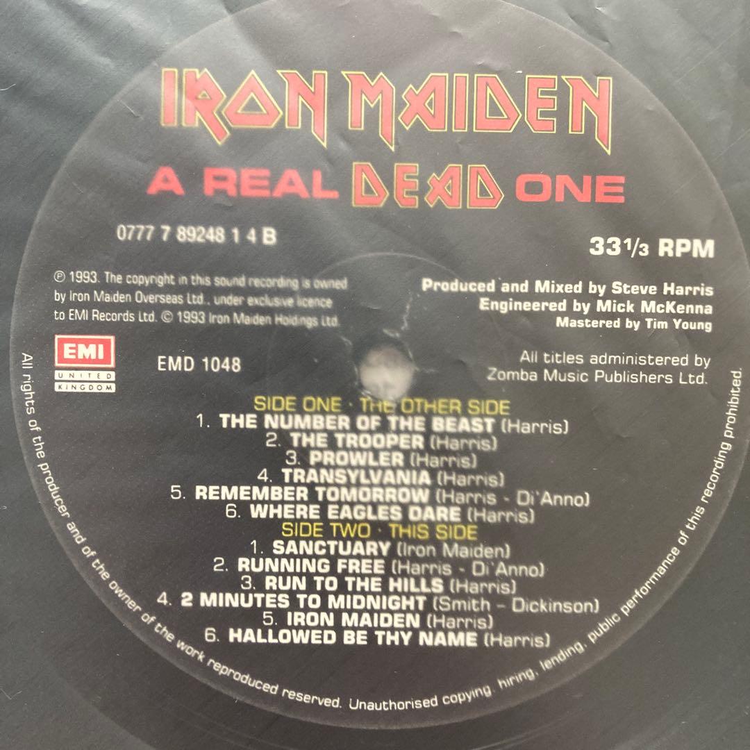 超レア 美品 アイアンメイデン A REAL DEAD ONE UKオリジナル盤
