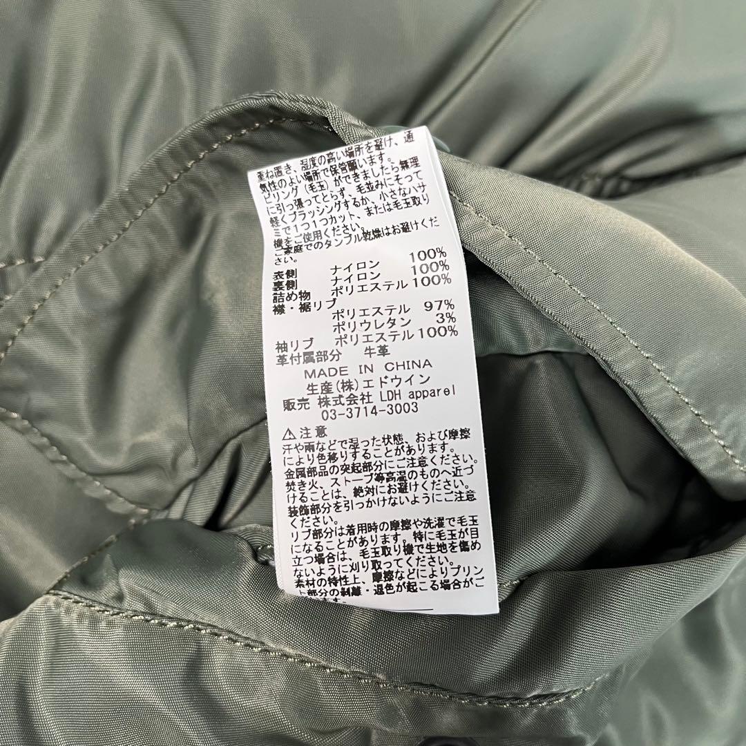 未使用級 ALPHA 24KARATS MA-1 フライトジャケット 刺繍ロゴ