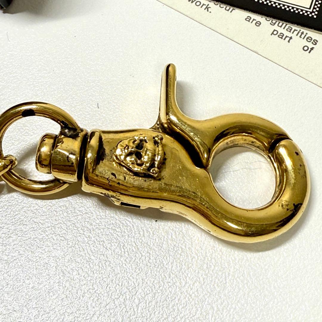 ヴェルサーチェ ウォレット チェーン ゴールド ドクロ ヴィンテージ 金