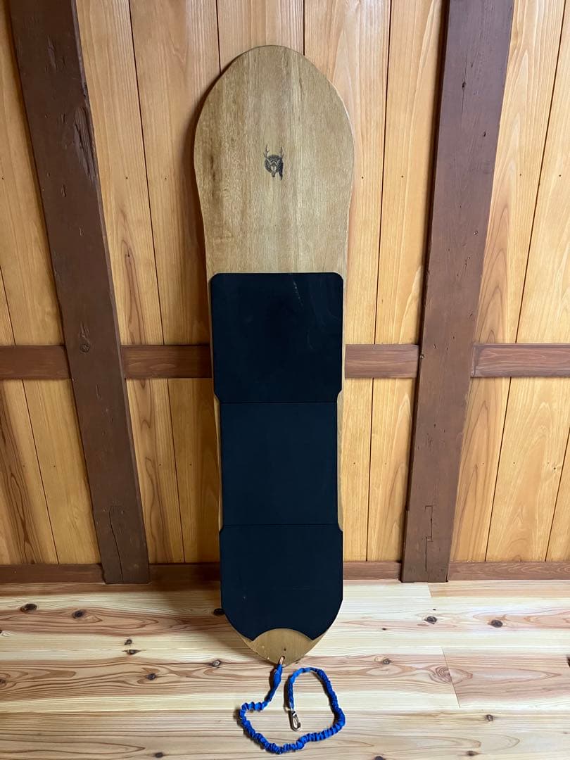 雪板　木製スノーボード 滑り止めパッド付き