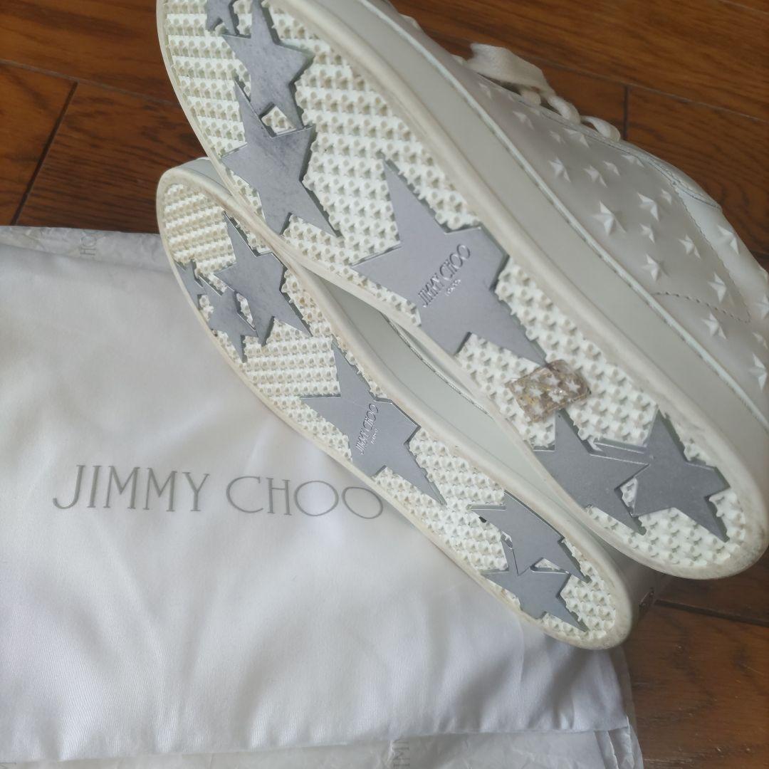JIMMY CHOO 星型スタッズ ホワイトスニーカー