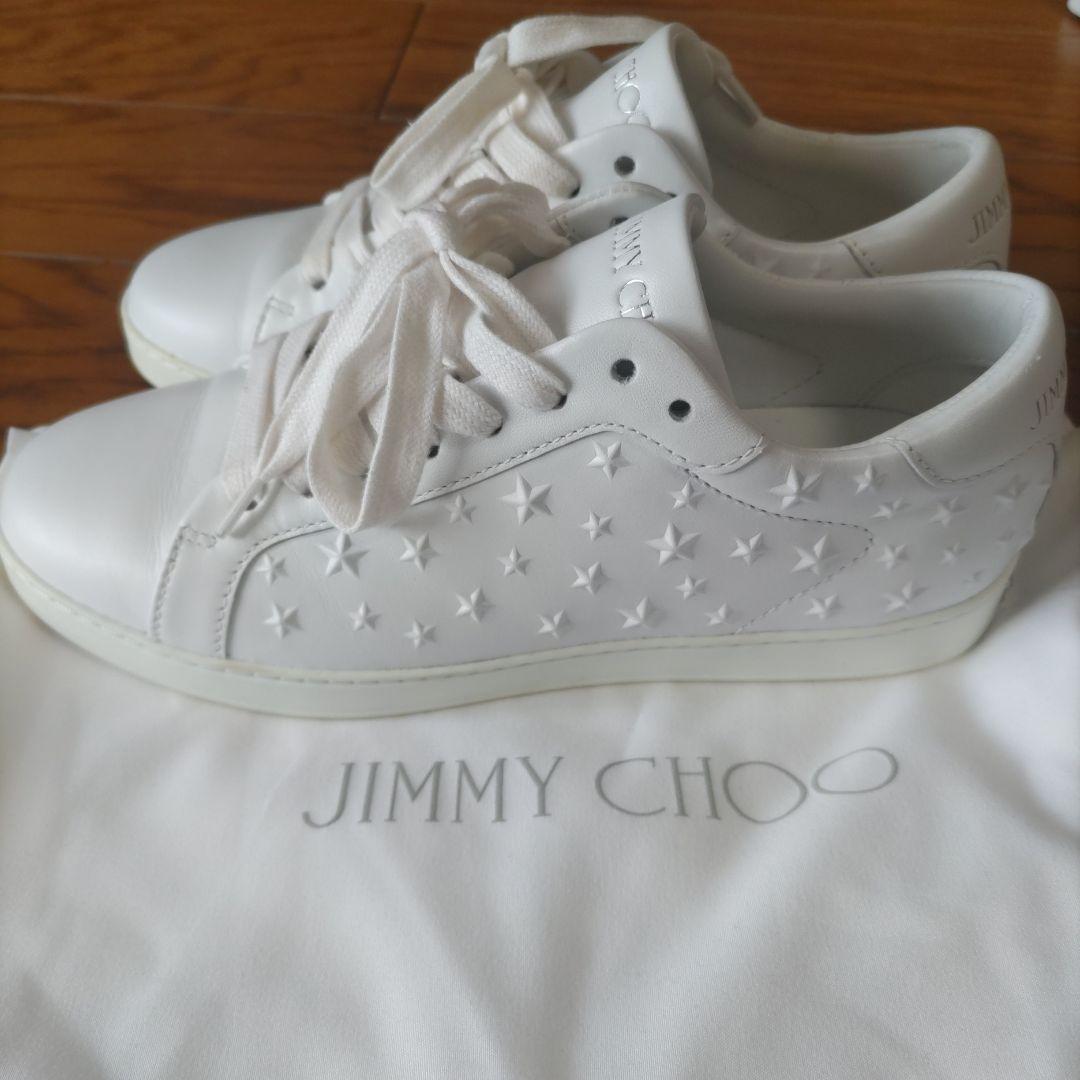 JIMMY CHOO 星型スタッズ ホワイトスニーカー