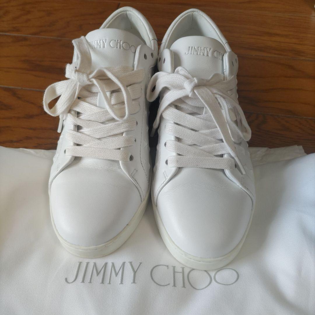 JIMMY CHOO 星型スタッズ ホワイトスニーカー